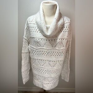 Sundance Confetti Fleck Turtleneck Sweater - Size Large